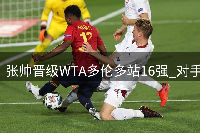 张帅晋级WTA多伦多站16强 对手伤退保送中国金花